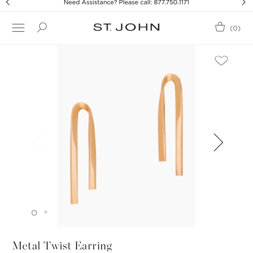 St John earrings